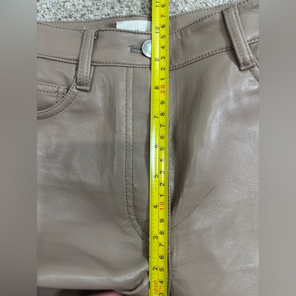 Aritzia Wilfred The Melina High Waisted Vegan Faux Leather Pants Size 0 - Picture 10 of 12